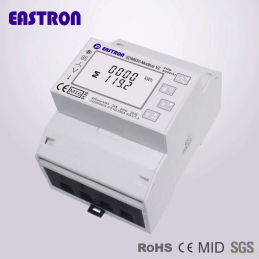 Eastron SDM630 Modbus MID V2 electricity meter, image from right.